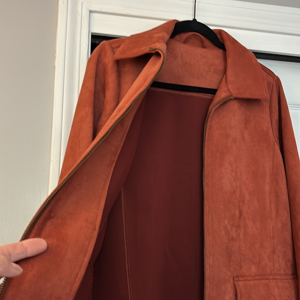 Johnny Appleseed Microsuede Rust Jacket!! - image 4